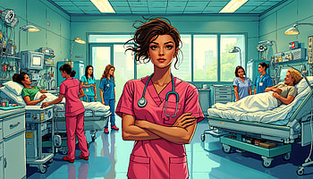 **Nursing Excellence in : A Portrait of Care**, nurse, hospital, healthcare HD wallpaper