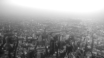 Bird's eye view, Aerial perspective, London from above, Cityscape scenery HD wallpaper
