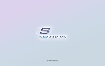 Skechers logo, cut out 3d text, white background, Skechers 3d logo, Skechers emblem, Skechers, embossed logo, Skechers 3d emblem HD wallpaper