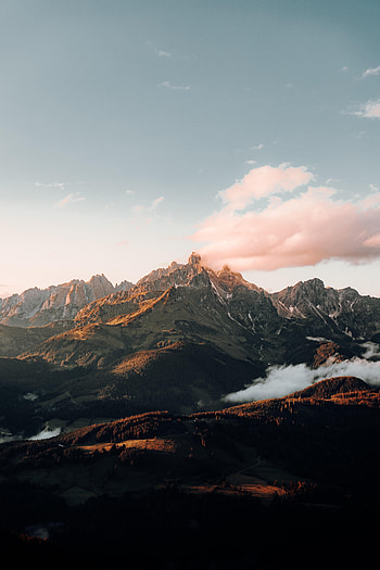 Nature, Mountains, Clouds, Rocks, Vertex, Fog, Tops HD phone wallpaper