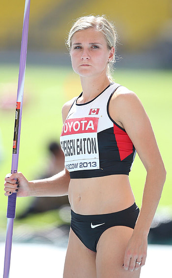 Brianne Theisen-Eaton, Javelin Throw HD phone wallpaper