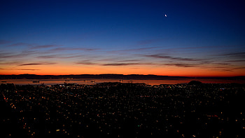 Night, Moon, Lights, Dark, Night City HD wallpaper