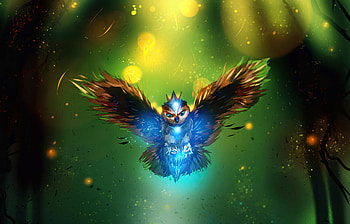 Owl Art , owl, artist, artwork, digital-art, deviantart HD wallpaper