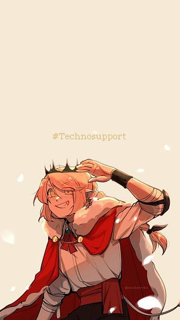Technosupport, art, mcyt, techno, fanart, technoblade, dsmp, anime, hashtag HD phone wallpaper