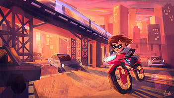 Elastigirl Incredibles 2, superheroes, artwork, artist, behance HD wallpaper