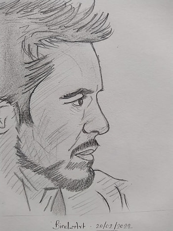 Ironman, Hollywood, bind_art, sketch, Avengers HD phone wallpaper