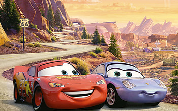 Lightning and Sally, Cars HD wallpaper