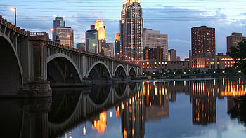 Minneapolis Skyline, Christopher Thompson HD wallpaper