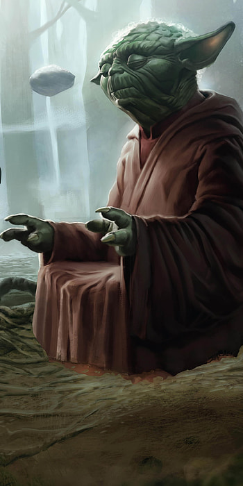 Levitation, Yoda (Star Wars) HD phone wallpaper