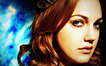 Magnificent Century (2011-), blue, magnificent century, hurrem, urkish, eyes, girl, meryem uzerli, actress, woman, tv series, turkish, redhead, lightining HD wallpaper
