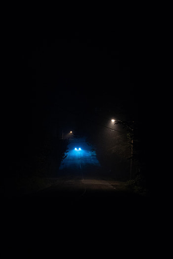 Lights, Dark, Road, Glow, Headlights HD phone wallpaper