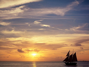 Landscape, Ships HD wallpaper
