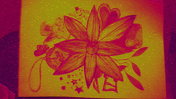 segu, note, flower, clock, stars, heart, rabbit HD wallpaper