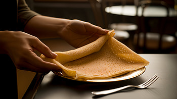 Delicious Crêpe in Stunning, crêpe, food, dining, dessert, hand HD wallpaper