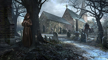 Monastery, Gothic Art HD wallpaper
