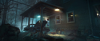 Silent Hill: Ascension - Eerie Nighttime Scene, video game, Silent Hill: Ascension HD wallpaper