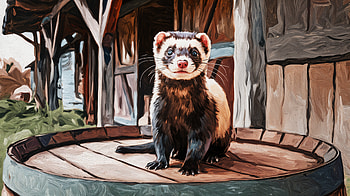 Charming Ferret in Ultra, ferret, Animal, Wildlife, pet, nature HD wallpaper