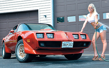 pontiac and the blonde, pontiac, girl, blonde, car HD wallpaper