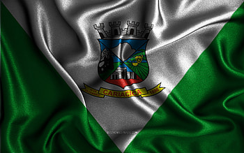 Cariacica flag, , silk wavy flags, brazilian cities, Day of Cariacica, Flag of Cariacica, fabric flags, 3D art, Cariacica, cities of Brazil, Cariacica 3D flag HD wallpaper