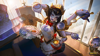 Discordia, smite, fantasy, tea, inawong, ina wong, cup HD wallpaper