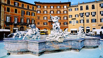 Fountain, italia, landscape, view, fontains, beautiful, grapy, architecrute, nice HD wallpaper