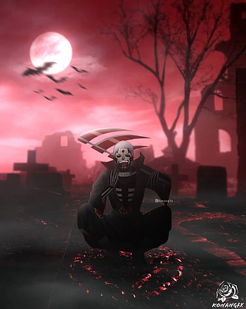 Hidan, naruto, red, spooky, halloween, naruto halloween, grave, halloween night, akatsuki, hidan akatsuki, dark, anime halloween HD phone wallpaper