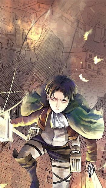 Commander Levi, anime, attack on titan, levi ackerman HD phone wallpaper