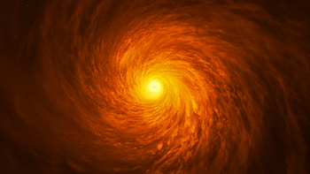 Supermassive Black Hole Spiral Galaxy HD wallpaper