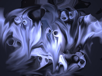 Halloween__ghost, blue, halloween, white, anime, ghost, other, dark HD wallpaper