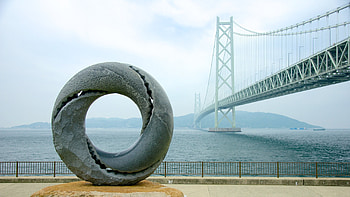 Akashi Kaikyo Bridge, Kobe vacation rentals, House rentals, Travel accommodations HD wallpaper