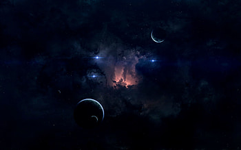 Planets, Universe, Stars, Dark, Nebula, Glow HD wallpaper