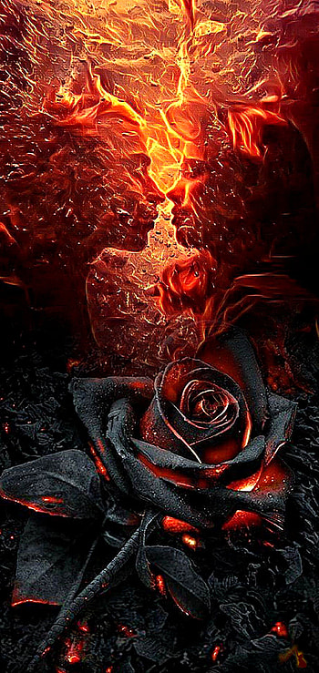Loved, red, art HD phone wallpaper