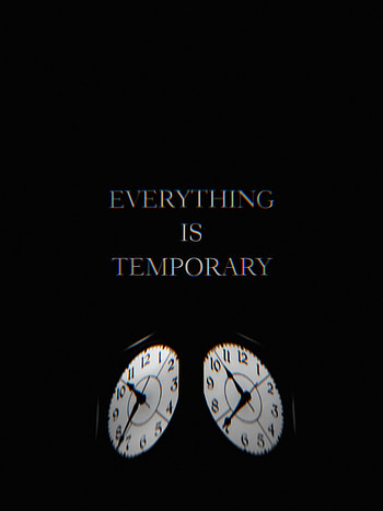 Clock, Words, Life, Glitch, Time, It's Time, Temporary HD phone wallpaper