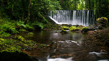 Galician, Waterfalls HD wallpaper