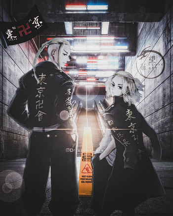 Mikey & Draken , art, flash graphy HD phone wallpaper