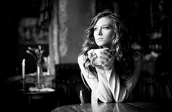 Winter Morning, winter, morning, woman, alone HD wallpaper