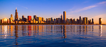 View from Adler Planetarium, Chicago Skyline HD wallpaper