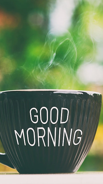 Good Morning, Hot Tea, cup HD phone wallpaper