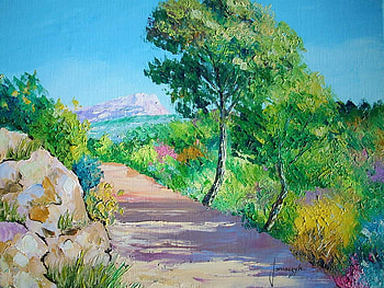Jean-Marc_Janiaczyk french landscape painting, painting, art, landscape, jean-marc-janiaczyk, tree HD wallpaper