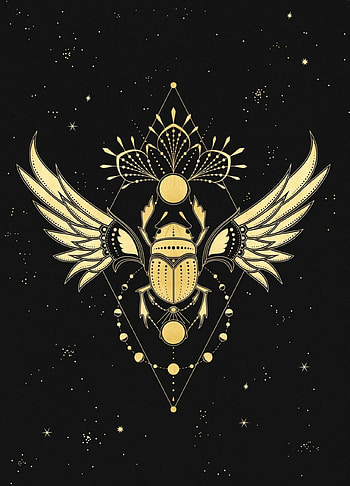 The Egyptian scarab, Cocorrina & Co Ltd, Egyptian tattoo HD phone wallpaper