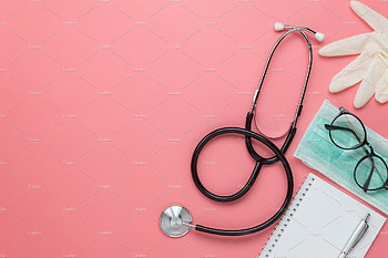 Top view medical & health featuring stethoscope, equipment, and diagnostic. Medical , Medical background, Medical, Medical Laptop HD wallpaper