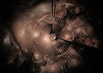 Something in brown, brown, fractals, fractal, different, nice HD wallpaper