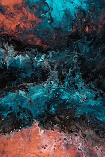 Abstract, Divorces, Multicolored, Motley, Paint, Liquid, Mixing HD phone wallpaper
