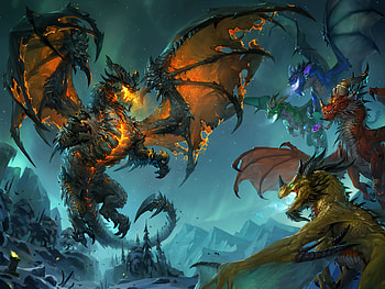 Dragons, Fantasy HD wallpaper