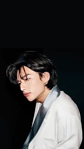 Hyunjin, Long hair , Fashionable looks, High-resolution HD phone wallpaper