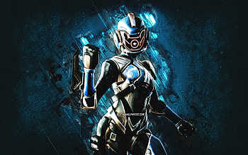 Fortnite The Paradigm Skin, Fortnite, main characters, blue stone background, The Paradigm, Fortnite skins, The Paradigm Skin, The Paradigm Fortnite, Fortnite characters HD wallpaper