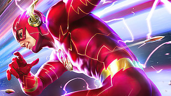 Flash , Ultra background, Superhero speed, Comic book hero HD wallpaper