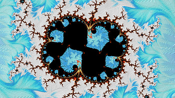 Trippy Psychedelic Fractal, trippy, psychedelic, trance, white, blue, Abstract, fractal, abstract blue HD wallpaper