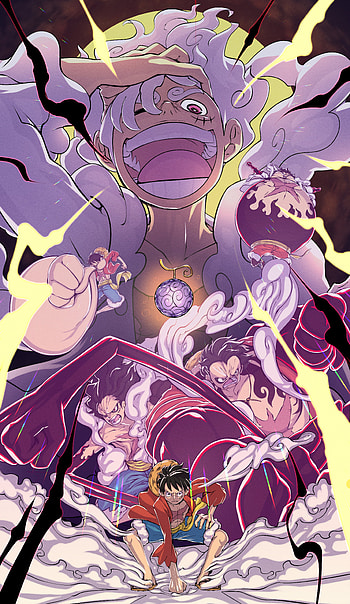 One Piece Epic: Luffy Gear 5 & Gear Fourth Anime, Monkey D. Luffy, Gear 5 (One Piece), Anime, One Piece HD phone wallpaper