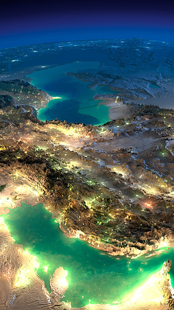 The Persian Gulf, mountain, nature, Earth From Space HD phone wallpaper